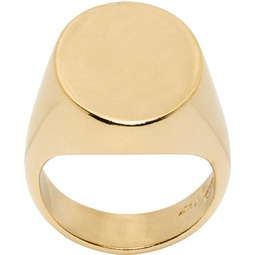 Gold Chevalier Ring 231168F024003