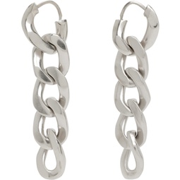 Silver 5 Curb Link Earrings 232168F022007