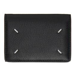 Black Leather Wallet 221168M164136