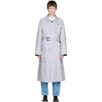 Purple Belted Trench Coat 222168M184000