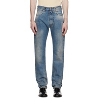 Blue Five-Pocket Jeans 232168M186001