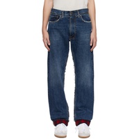 Indigo Distressed Jeans 232168M186003