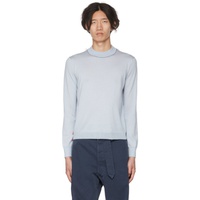 Blue Wool Sweater 222168M201026