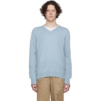 Blue Cashmere Sweater 222168M206010