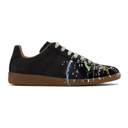 Black & Multicolor Replica Sneakers 222168M237021