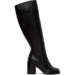 Black Tabi Knee-High Boots 231168F115002