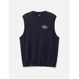 YACHT CLUB CABLE KNIT VEST