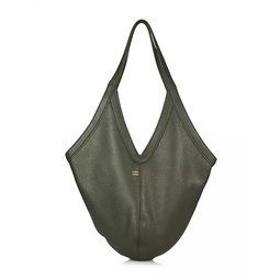 Soft M Small Pebbled Leather Hobo Bag