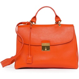 Marc Jacobs NEW Satchel the 1984leather Bag Handbag Purse Mandarin Orange Italy