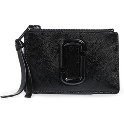 Marc Jacobs Womens The Snapshot Top Zip Multi Wallet, Black, One Size