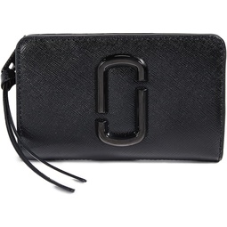 Marc Jacobs Womens Snapshot Compact Wallet, Black, One Size