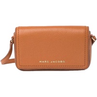 Marc Jacobs H107L01FA21 Groove Smoked Almond Tan With Gold Hardware Pebbled Leather Womens Mini Shoulder Bag