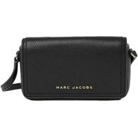 Marc Jacobs H107L01FA21 Groove Black With Gold Hardware Pebbled Leather Womens Mini Shoulder Bag