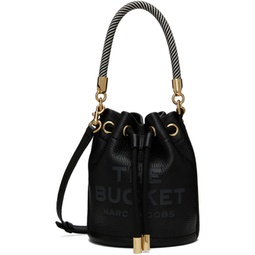 Black The Leather Mini Bucket Bag 241190F048068