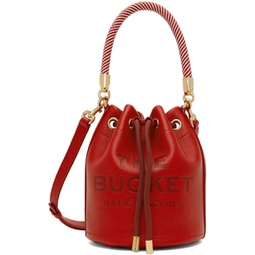 Red The Leather Bucket Bag 241190F048079
