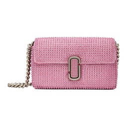 Pink The Rhinestone J Marc Mini Shoulder Bag 241190F048098