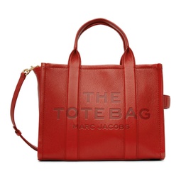 Red The Leather Medium Tote Bag Tote 231190F049013