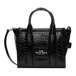 Black The Croc-Embossed Small Tote 231190F049089