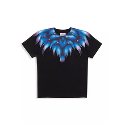 Little Boys & Boys Blue Monster Wings T-Shirt