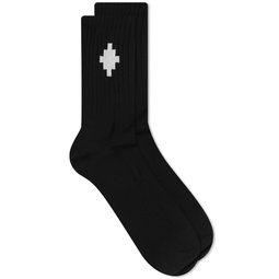 Marcelo Burlon Cross Sideway Sock Black
