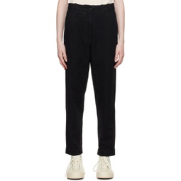 Black Tapered Trousers 231601F087006