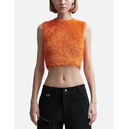 Puffy Knit Cropped Top