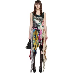 Multicolor Scarves Strap Maxi Dress 241020F055008