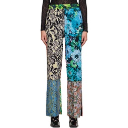 Multicolor Scarves Trousers 232020F087003