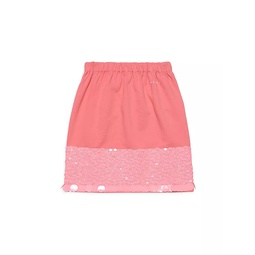 Little Girls & Girls Sequined Cotton Skirt