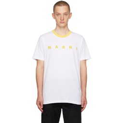 White Polka Dot T-Shirt 232379M213023