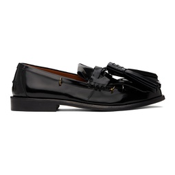 Black Leather Bambi Loafers 241379M231019