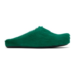 Green Fussbett Sabot Slip-on Loafers 241379M231027
