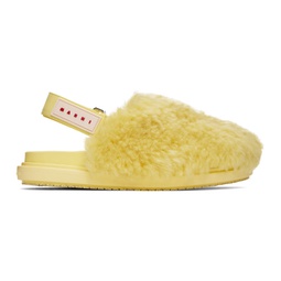 Yellow Sabot Strap Loafers 232379F121017