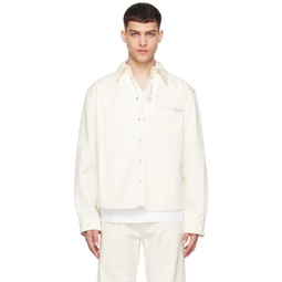 Off-White Embroidered Shirt 241379M192076