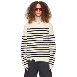 Off-White Striped Sweater 241379M201017