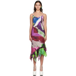 Multicolor Printed Midi Dress 232714F054000