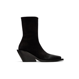 Black Gessetto Ankle Boots 222349F113034