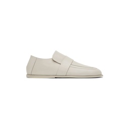White Spatola Loafers 231349M231009