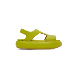 SSENSE Exclusive Green Ciambellona Sandals 221349F124025