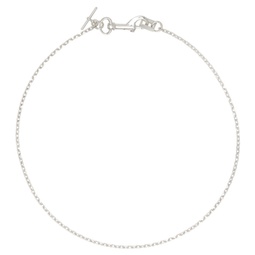 Silver Dia Chain Necklace 241153M145024