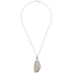 Silver Viisi Stone Necklace 241153M145006
