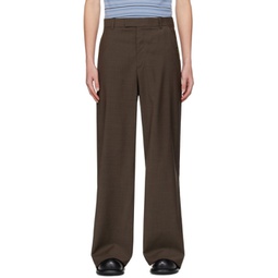 Brown Three-Pocket Trousers 241892M191006