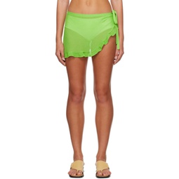 Green Dalia Miniskirt 232779F090003