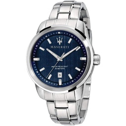 Maserati Mens R8853121004 SUCCESSO Analog Display Quartz Silver Watch
