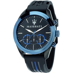 Maserati Mens R8871612006 Traguardo Analog Display Analog Quartz Black Watch