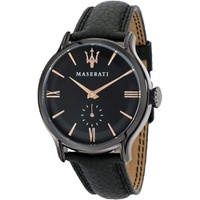 Maserati Mens R8851118004 Epoca Analog Display Analog Quartz Black Watch