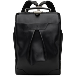 Black Tact Leather Ver. L Backpack 241401M166000