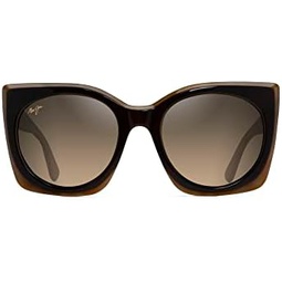 Maui Jim Womens Pakalana W/Patented Polarizedplus2 Lenses Square Sunglasses