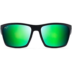 Maui Jim Mens Makoa Polarized Wrap Sunglasses