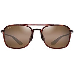 Maui Jim Womens Keokea W/Patented Polarizedplus2 Lenses Square Sunglasses